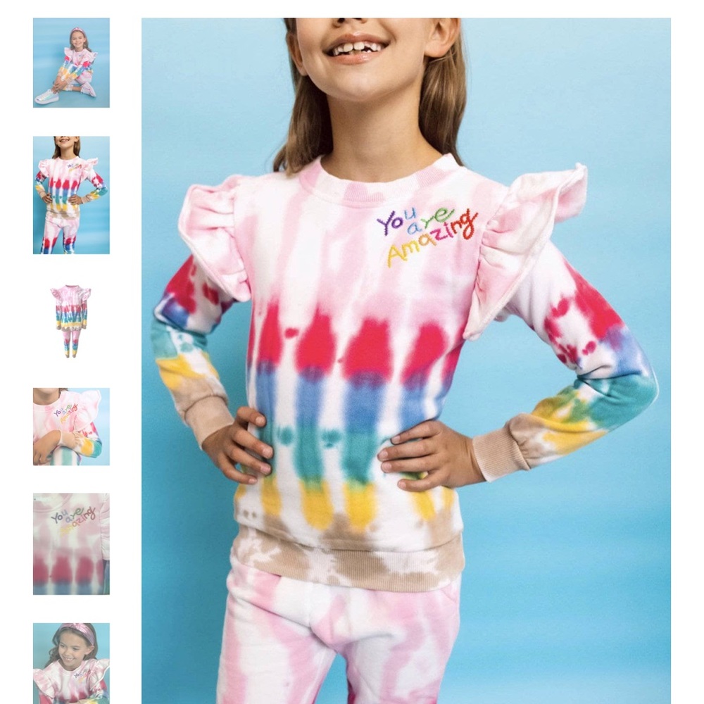Lola and the boys worn 1x! Tie dye set. Currently sells for $78.